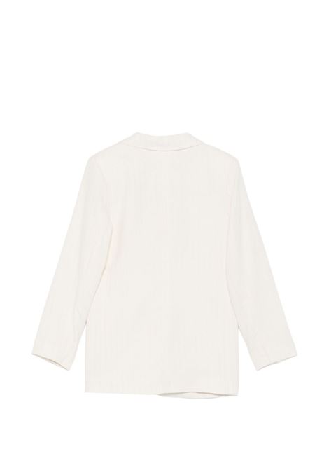 Blazer gessato Lù-Lù BY MISS GRANT | LL4176LATTE